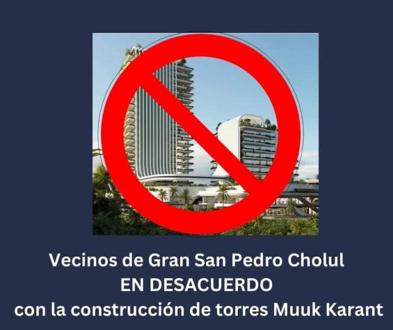 Reunión vecinal sobre la temática: Construcción de las torres Muúk Karant dentro de GSPC